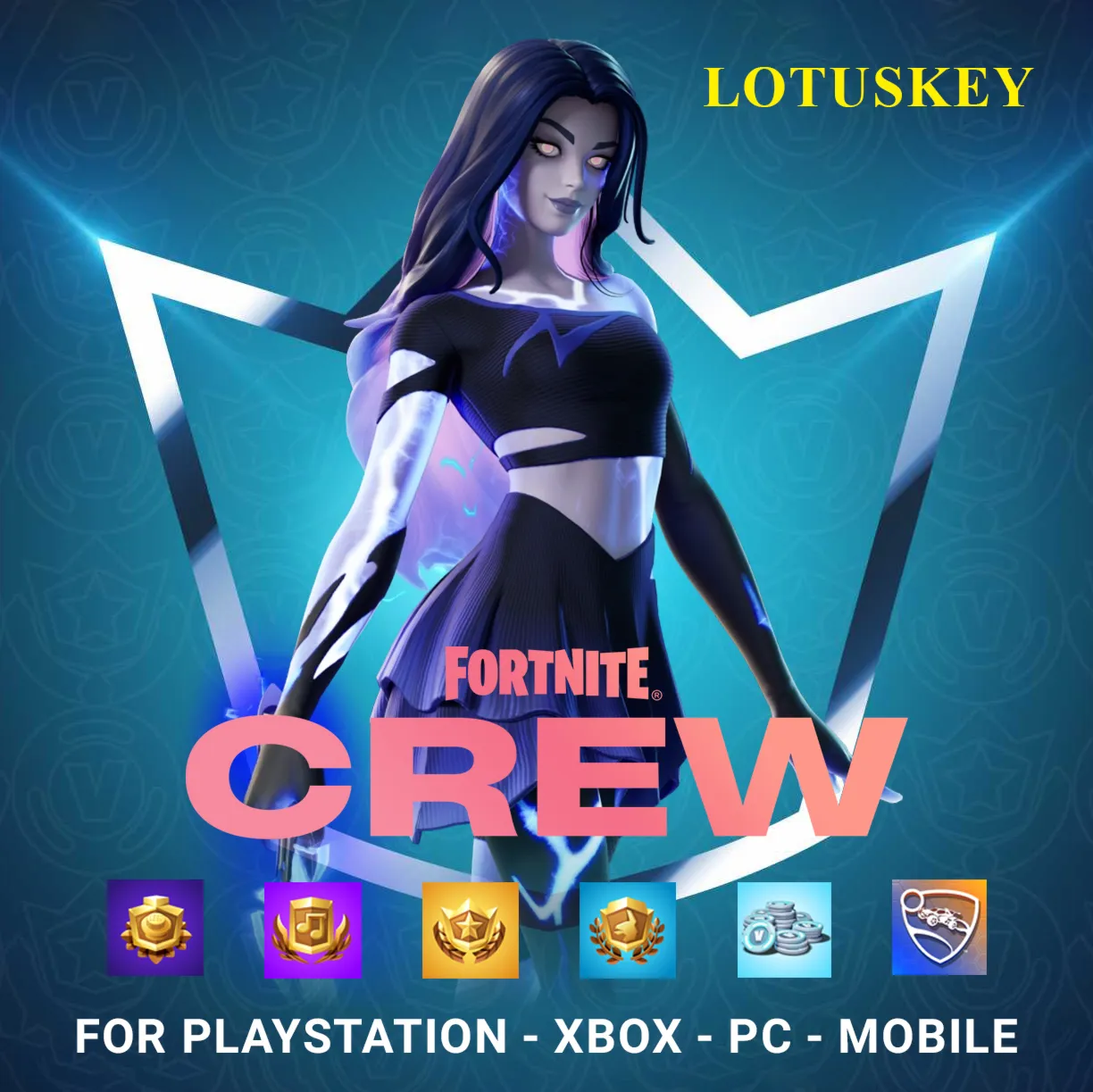 FORTNITE CREW - 1 Month - 800 V-BUCKS - All Platforms - irongamers.ru