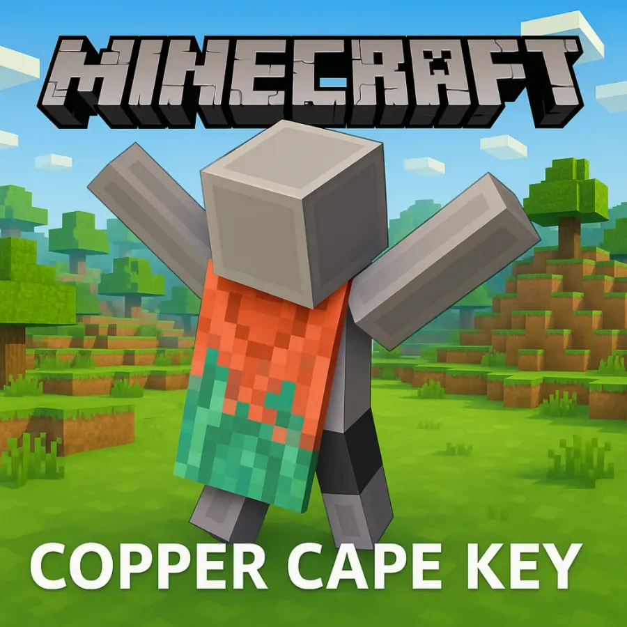 MINECRAFT 【Copper Cape】 SKIN • TWITCH DROPS • JAVA & BEDROCK•GLOBAL