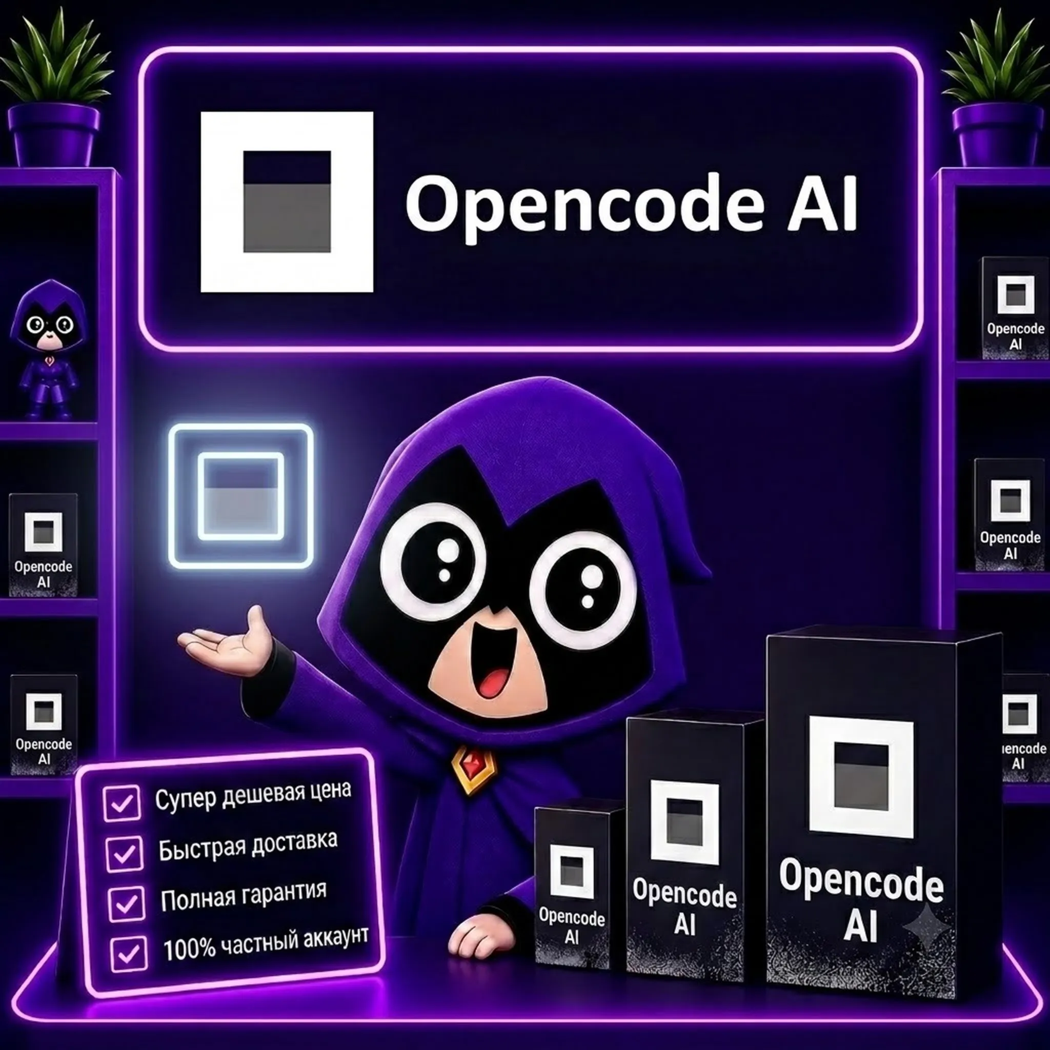 OPENCODE AI | Opencode.ai | Подписка на 1 месяц. ДЕШЕВО, БЫСТРО И КОНФИДЕНЦИАЛЬНО.