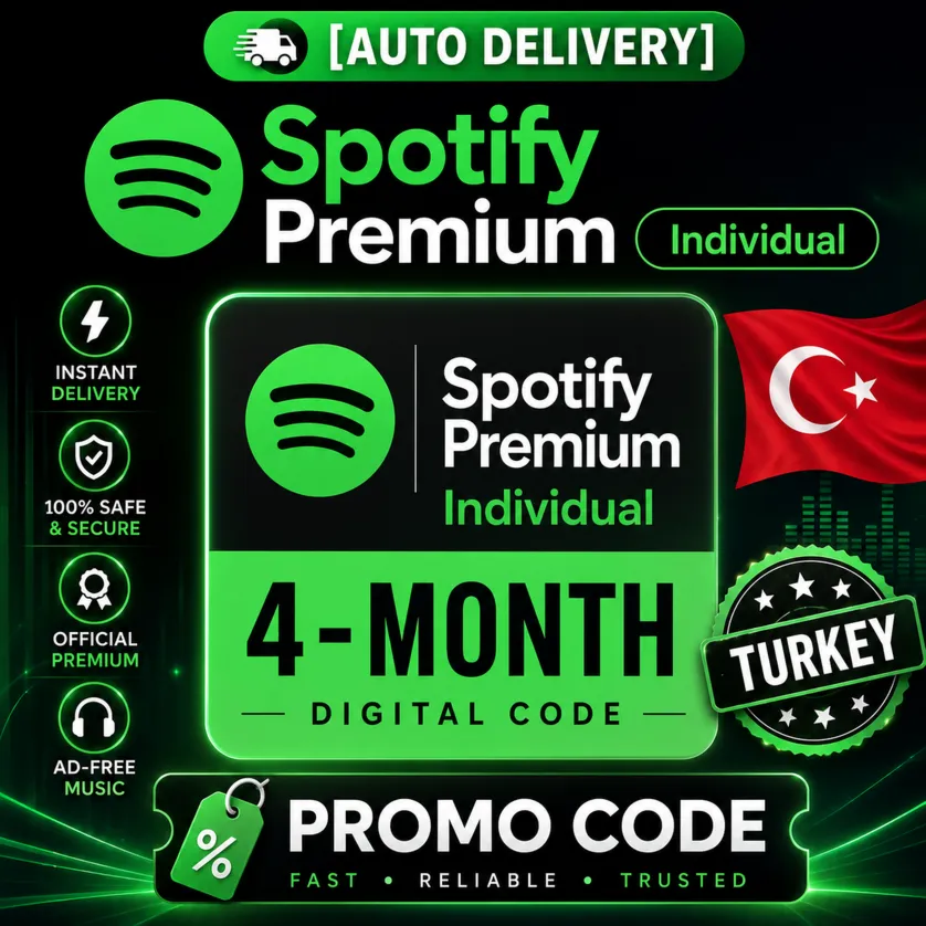 [АВТОМАТИЧЕСКАЯ ПОДПИСКА] Spotify Premium Individual | Цифровой код на 4 месяца | Тур