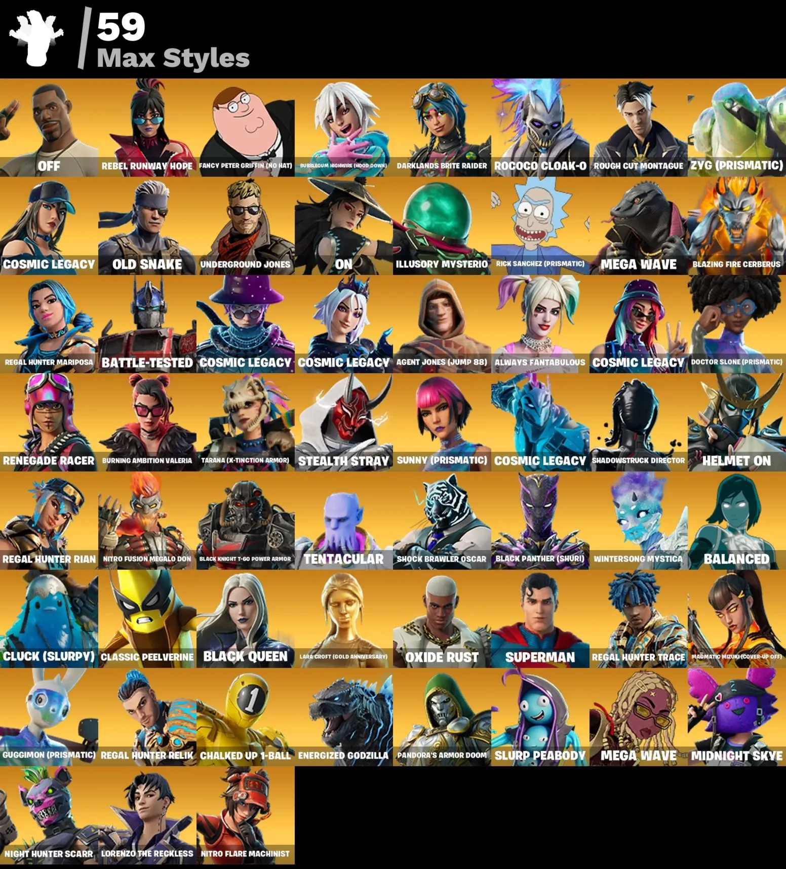 Мгновенный доступ • FN (все платформы) • 134 skins • Renegade Raider • Полный доступ