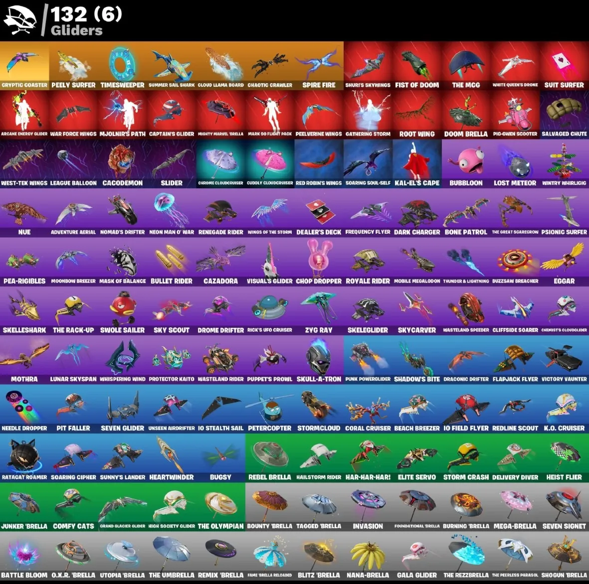 Мгновенный доступ • FN (все платформы) • 134 skins • Renegade Raider • Полный доступ