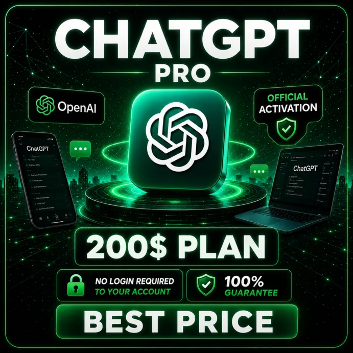 ChatGPT PRO — безлимитное использование на 1 месяц, без входа в аккаунт.