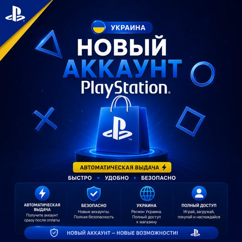 Новый аккаунт PSN Украина PlayStation - irongamers.ru