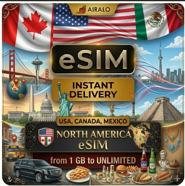 eSIM для Северной Америки – США/Канада/Мексика Airalo/Saily интернет - irongamers.ru
