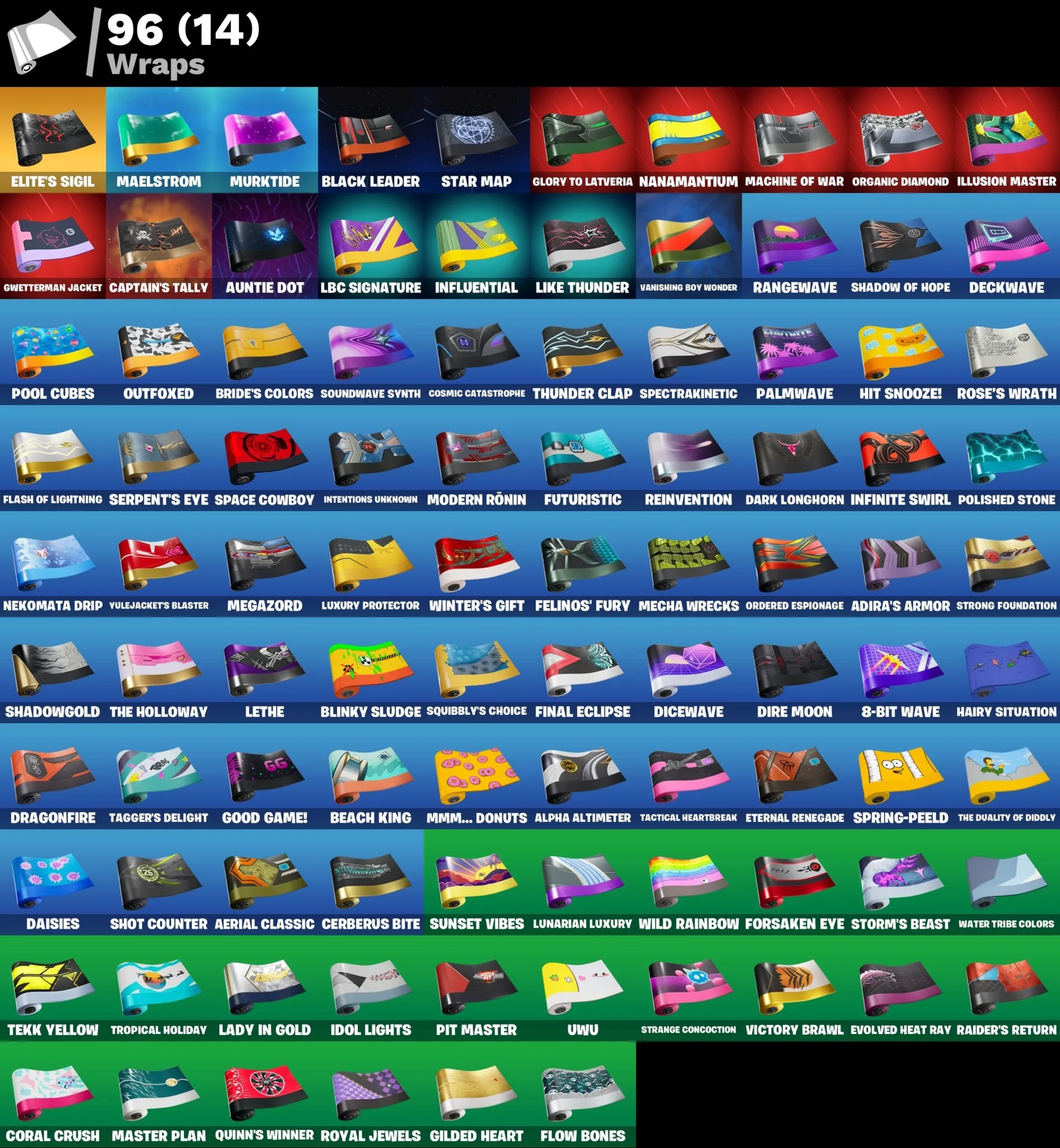 Мгновенный доступ • FN (все платформы) • 134 skins • 1150 VB • Полный доступ - irongamers.ru