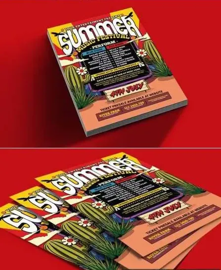 Summer Music Festival PSD Template