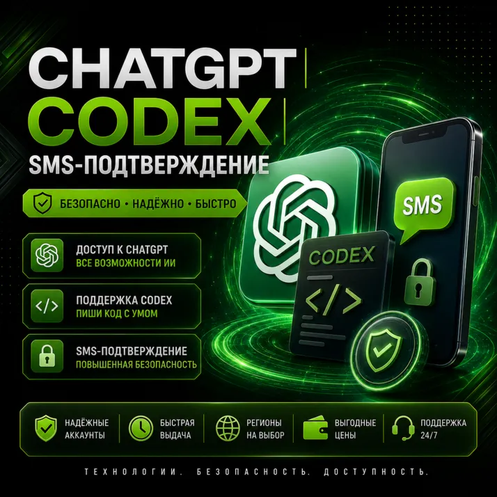 SMS-подтверждение | CHATGPT | CODEX | СМС - irongamers.ru