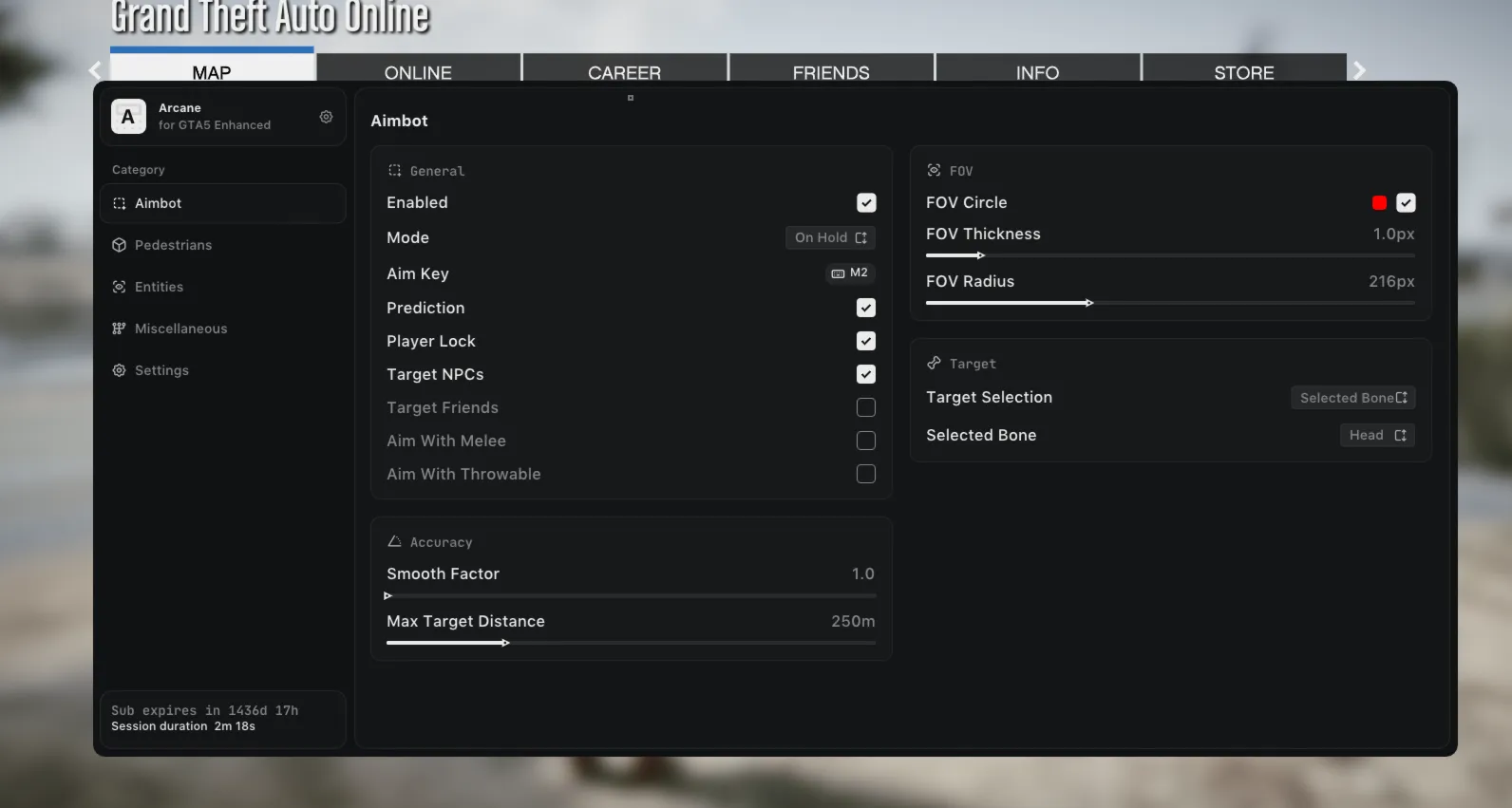 ARCANE — приватный чит для GTA 5 Online (издание ENHANCED) - irongamers.ru