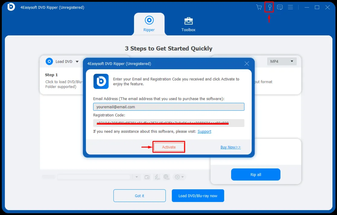 4Easysoft DVD Ripper Код регистрации на 1 год