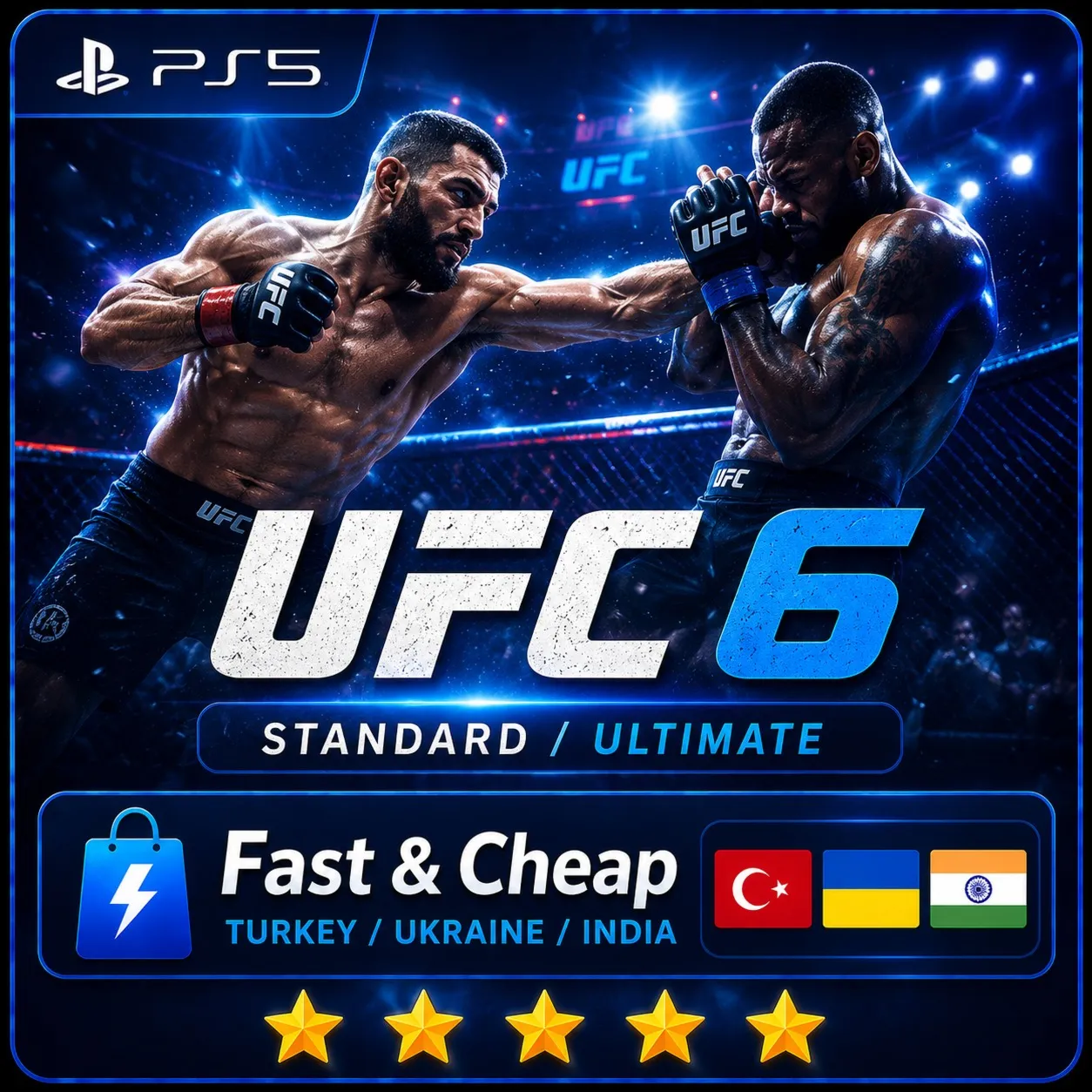 UFC 6 ps5 PlayStation 5  Турция / Украина / Индия | Standard / Ultimate