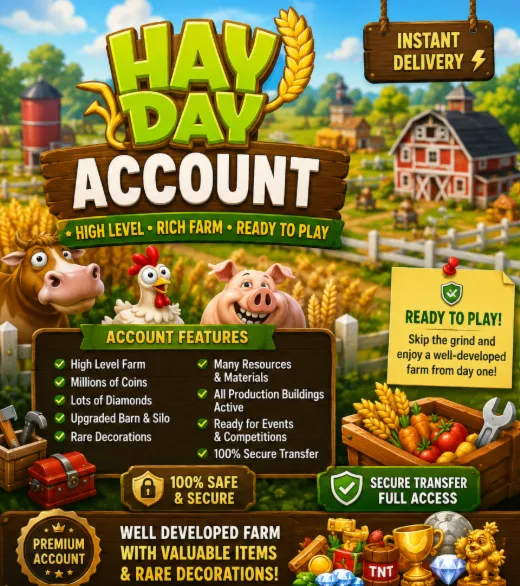 Аккаунт Hay Day | Предметы высокого уровня и редкие предметы - irongamers.ru