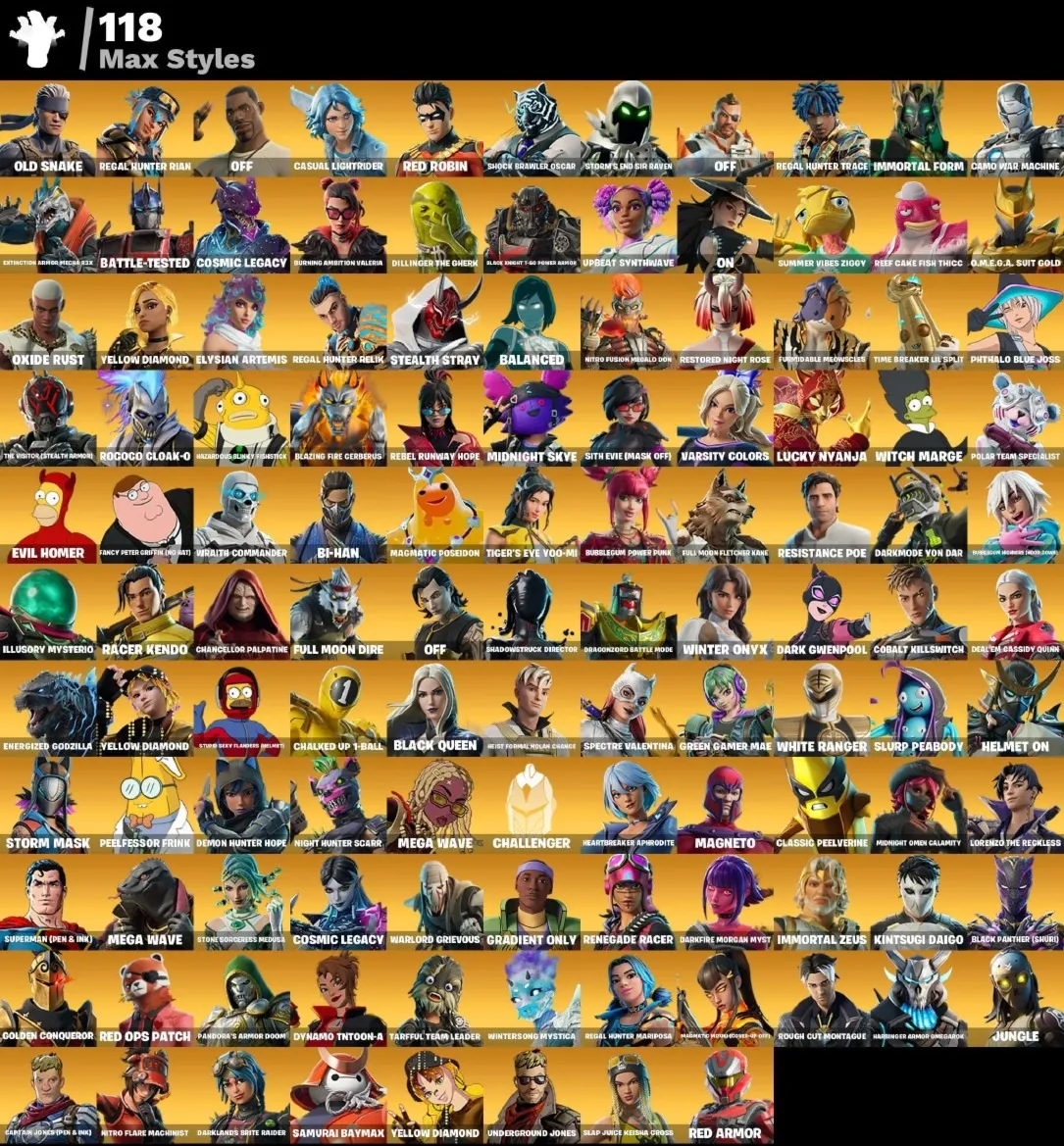 Мгновенный доступ • FN (все платформы) • 227 skins • 1400 VB • Полный доступ - irongamers.ru