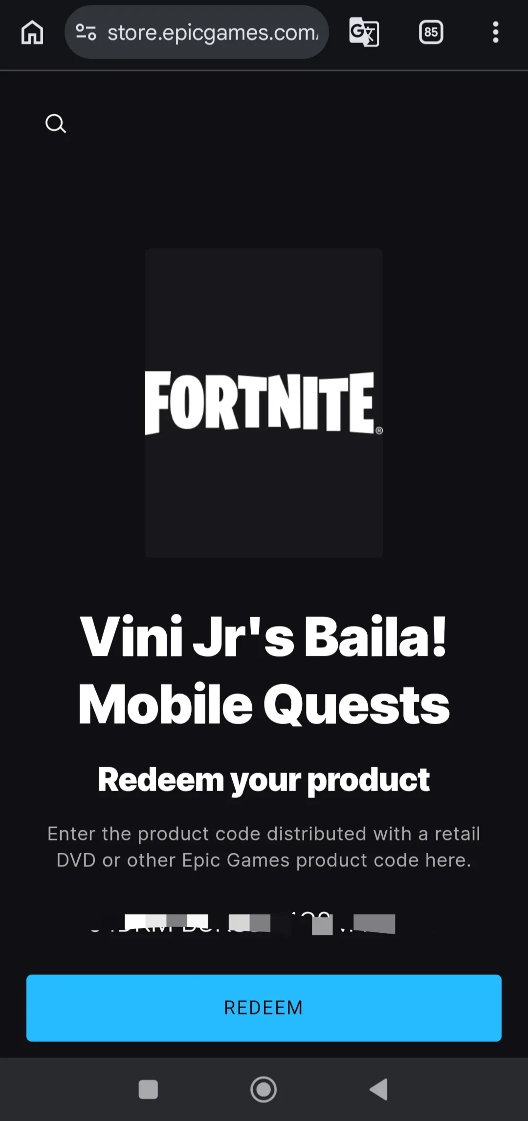 Fortnite BAILA! Emote Vini Jr. - Мгновенный ключ - irongamers.ru