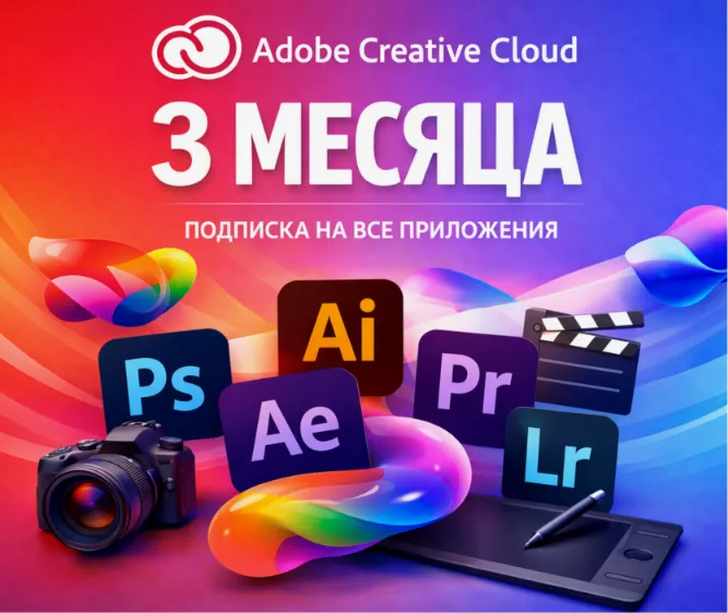 Adobe Creative Cloud Pro 3 МЕСЯЦА Готовый Аккаунт