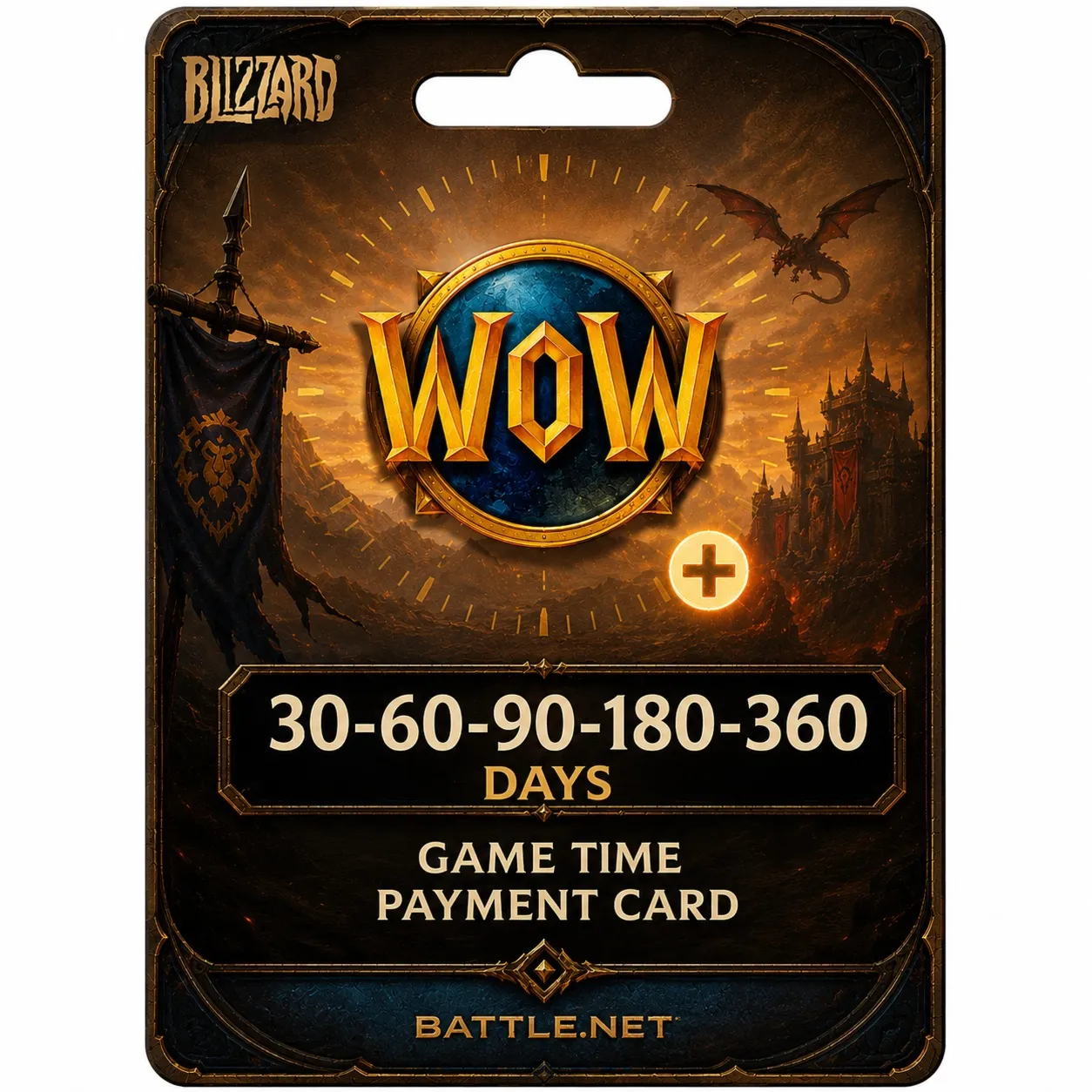 WOW Тайм Карта • Подписка • BATTLE.NET•RU|KZ|UA|EU - irongamers.ru