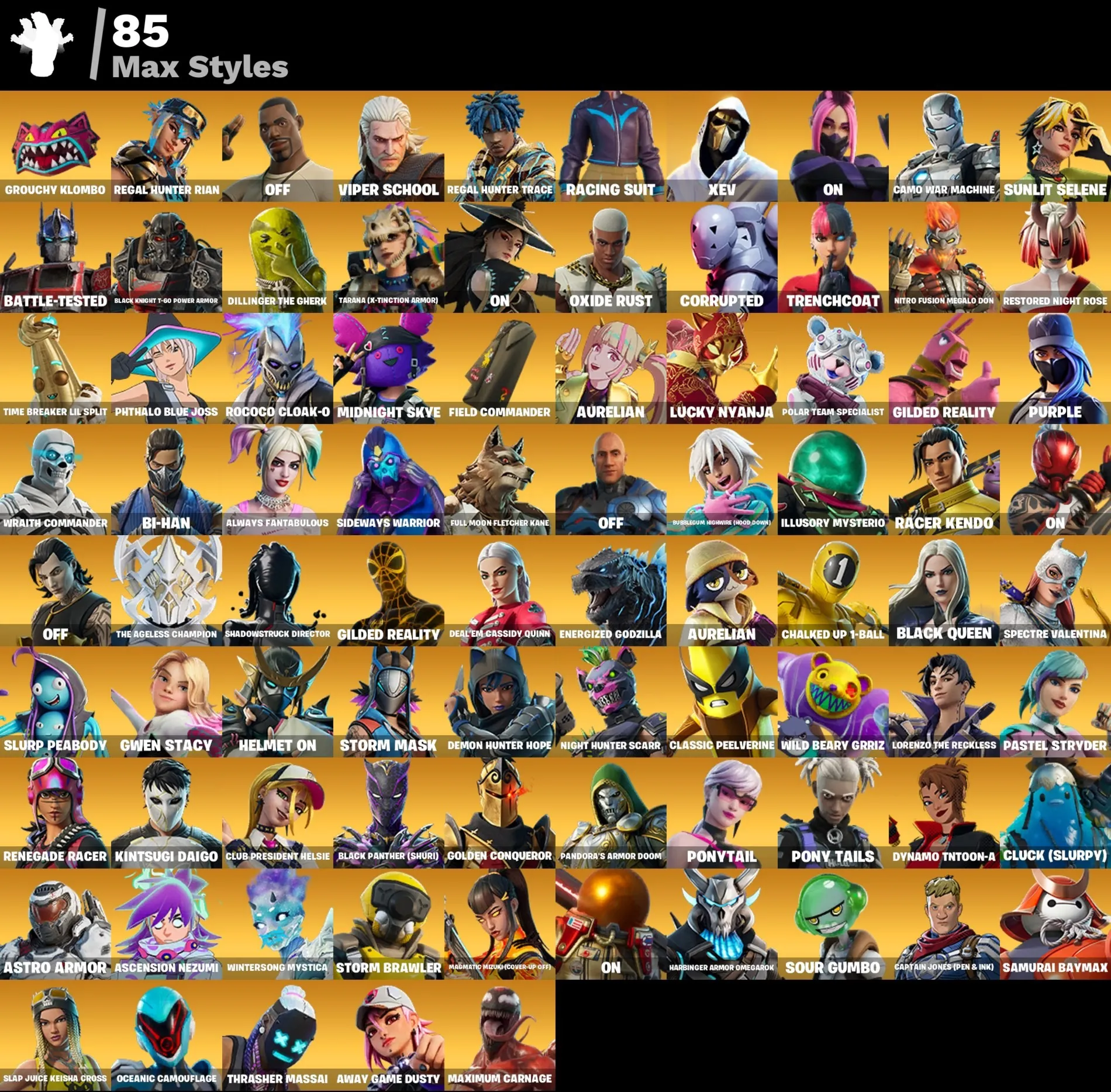 Мгновенный доступ • FN (все платформы) • 206 skins • 3400 VB• Полный доступ - irongamers.ru