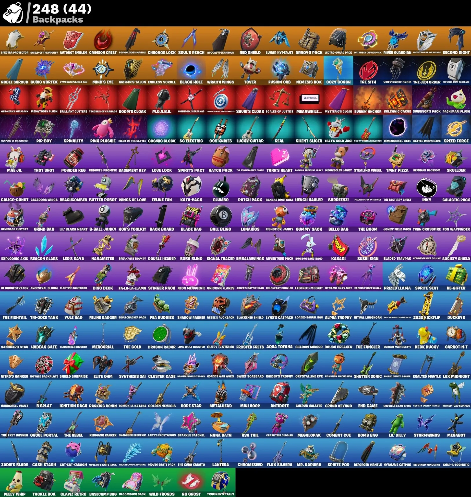 Мгновенный доступ • FN (все платформы) • 206 skins • 3400 VB• Полный доступ - irongamers.ru