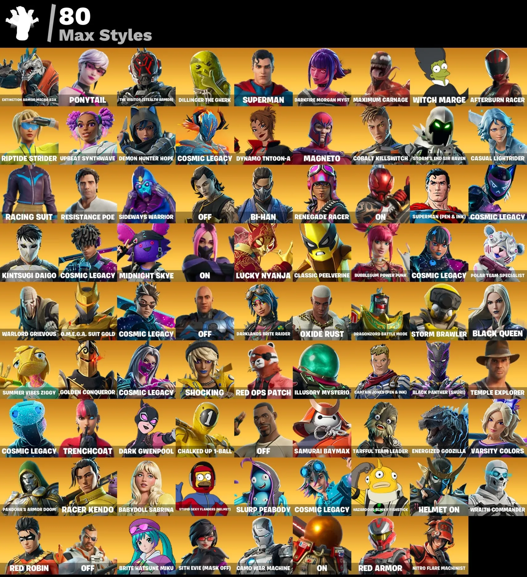 Мгновенный доступ • FN (все платформы) • 205 skins • 3300 VB • Полный доступ - irongamers.ru