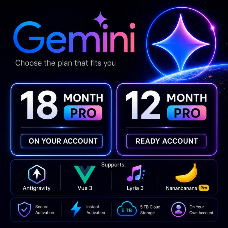 Google AI Pro 12-18 мес. | 5 ТБ + Antigravity + Premium AI | Личный/Продление - irongamers.ru