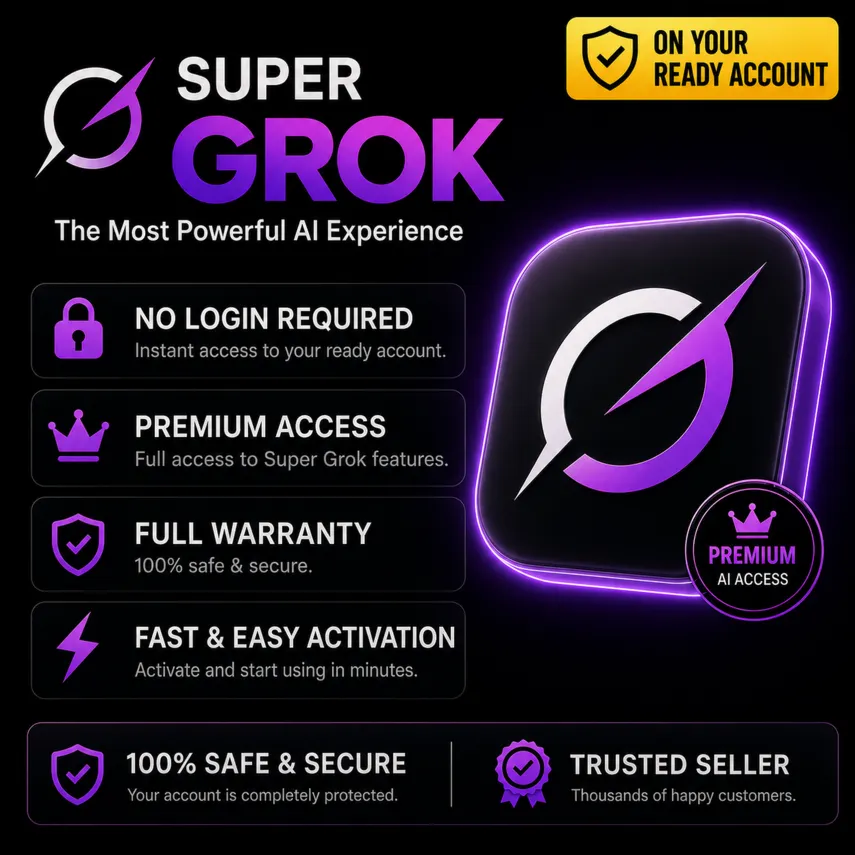 SuperGrok AI Premium Subscription | SuperGrok Account | 1-12 Months - irongamers.ru