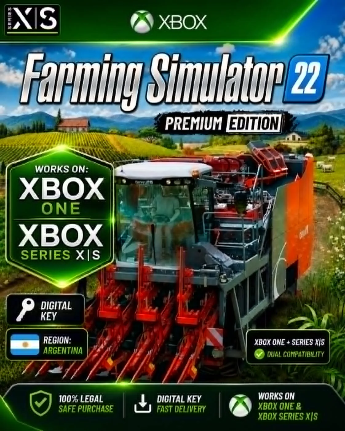 🔥 🎮 FARMING SIMULATOR 22 PREMIUM XBOX ONE X|S KEY🎮 🔥 