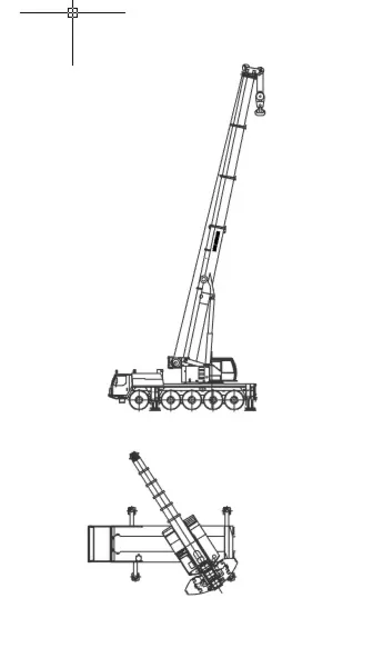 Динамически изменяемый блок стрелового крана Liebherr LTM 1100-5.1