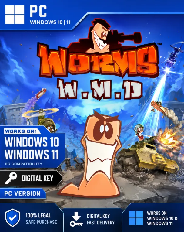 🔥 🎮 WORMS W.M.D WINDOWS 10/11 PC KEY🎮 🔥 