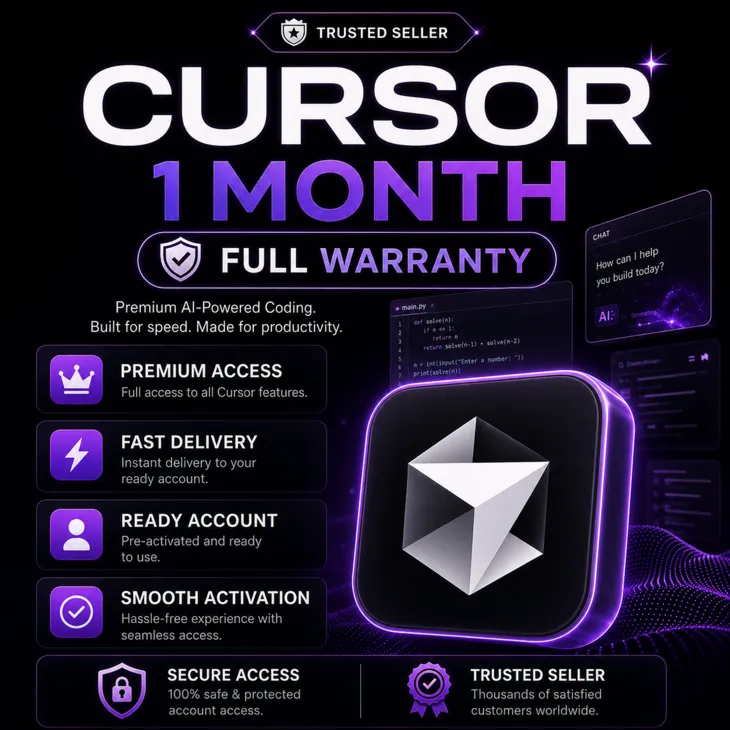 Cursor  API | PRO | PRO+ | ULTRA Подписка — 1 месяц | Готовый аккаунт или продление