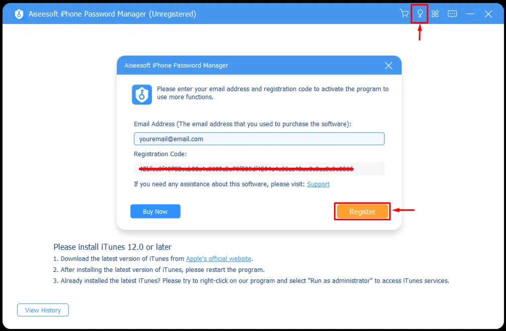 Aiseesoft iPhone Password Manager Код регистрации на 1 год