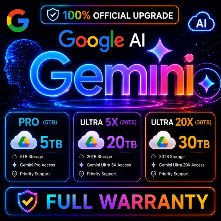 Google AI Ultra 5× / Ultra 20× / Pro - Gemini 3.5, Antigravity, ПОЛНАЯ ГАРАНТИЯ