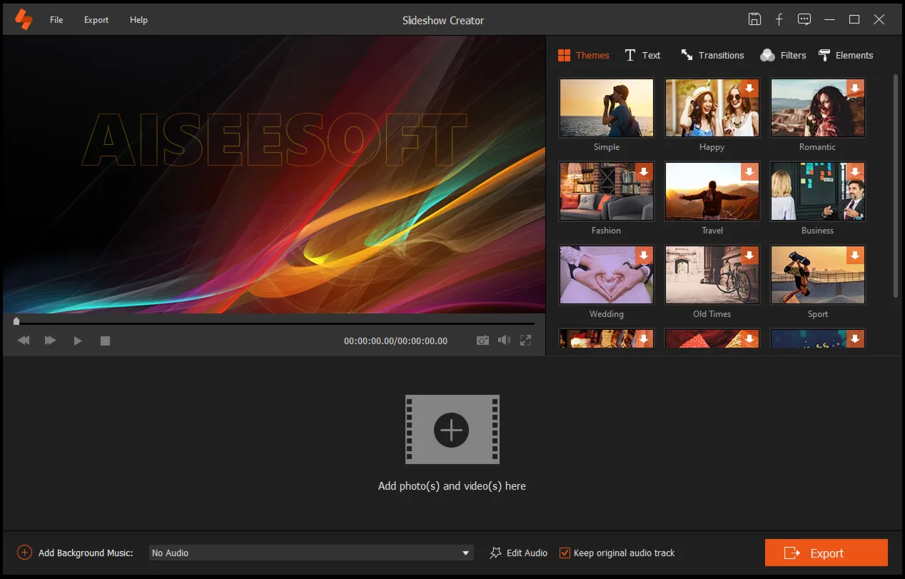 Aiseesoft Slideshow Creator Код лицензии на 1 год