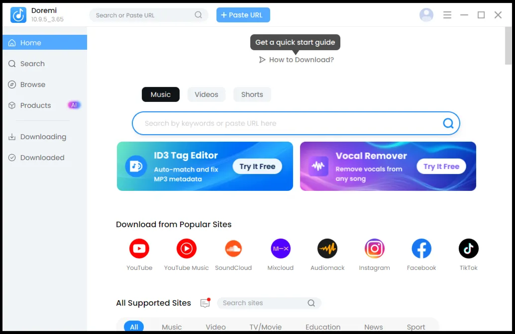 AmoyShare Doremi Music Downloader Аккаунт