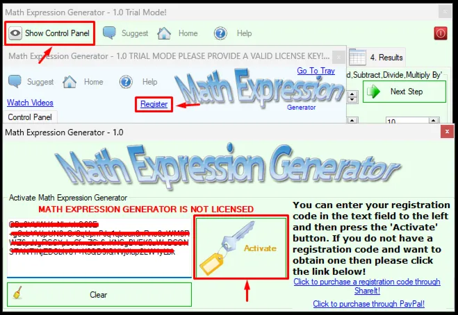 Math Expression Generator Лицензионный ключ