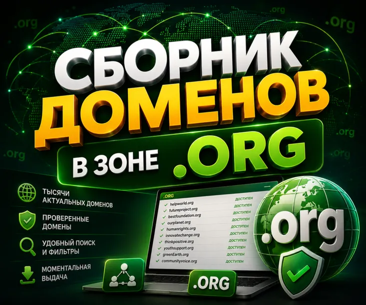 База доменов в зоне .ORG  ( Август )