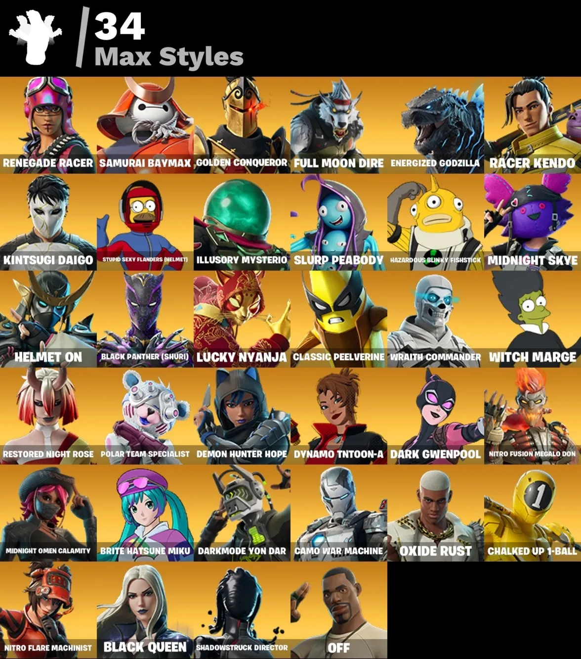 Мгновенный доступ • FN (все платформы) • 76 skins • 450 VB • Полный доступ