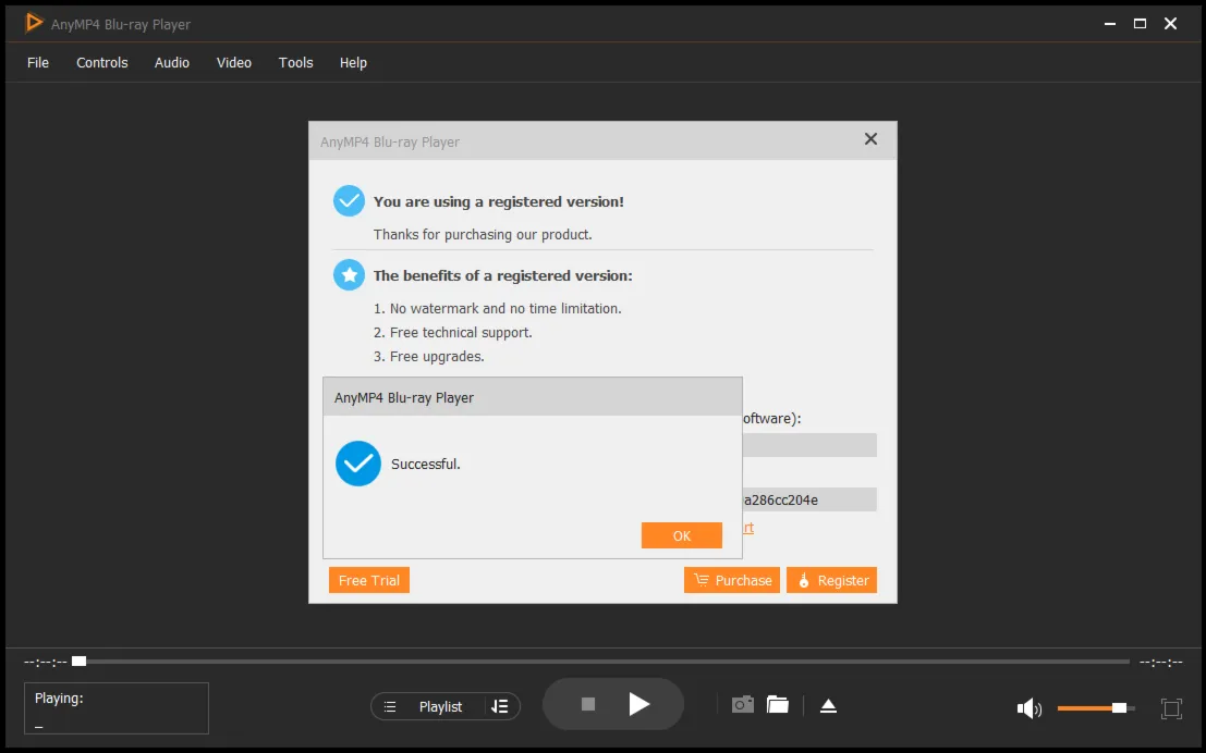 AnyMP4 Blu-ray Player Код регистрации на 1 год