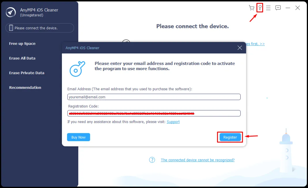 AnyMP4 iOS Cleaner Код регистрации на 1 год