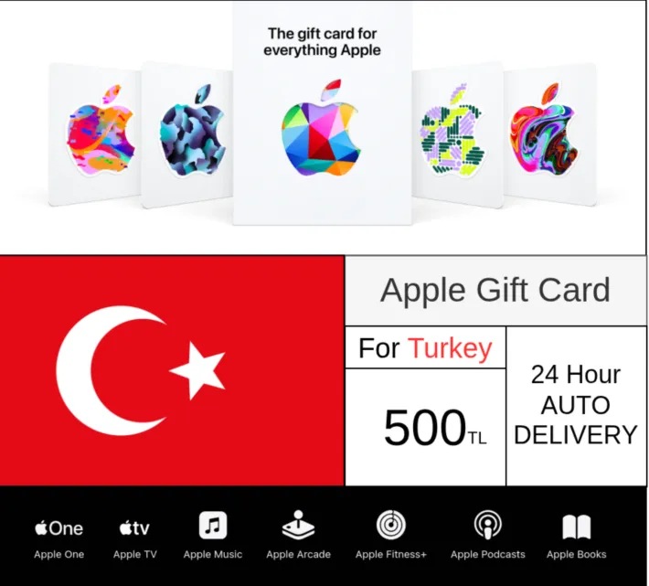 [ Apple Gift Card] | Turkey | 500TL | Auto Delivery
