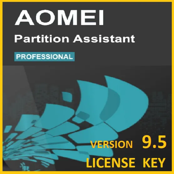 AOMEI Partition Assistant Pro лицензия v9.5 Управление разделами жесткого диска
