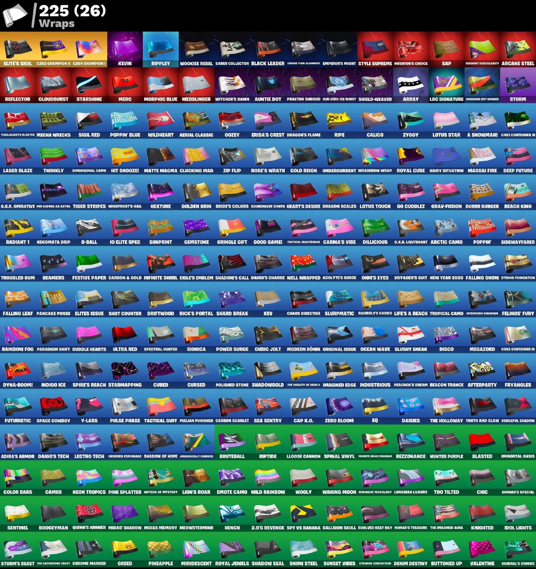 Мгновенный доступ • FN (все платформы) • 302 skins • OG STW • 1450 VB• Полный доступ