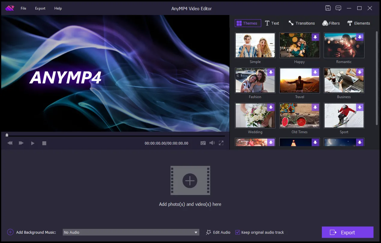 AnyMP4 Video Editor Код регистрации на 1 год