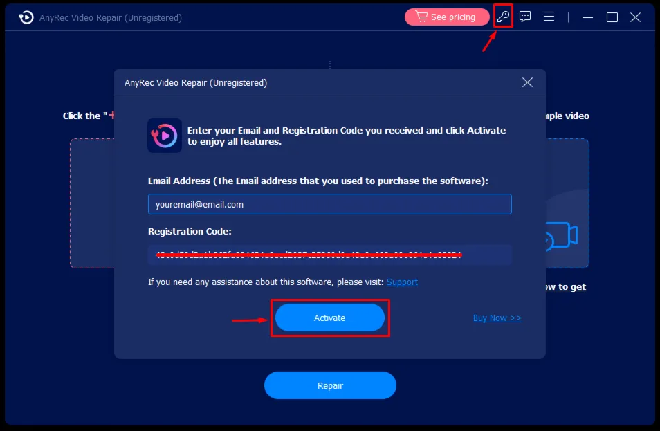 AnyRec Video Repair Код регистрации на 1 год