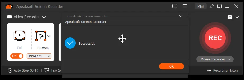 Apeaksoft Screen Recorder Код регистрации на 1 год