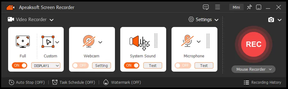 Apeaksoft Screen Recorder Код регистрации на 1 год