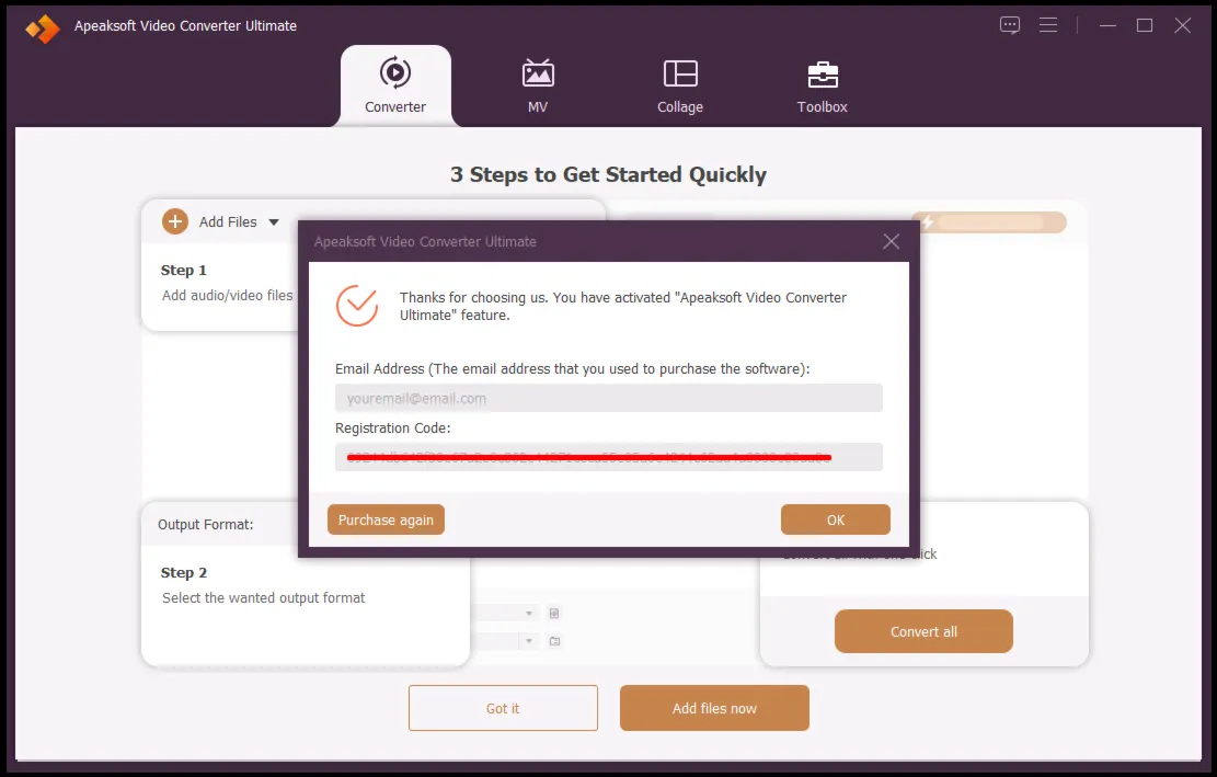 Apeaksoft Video Converter Ultimate Код регистрации на 1 год