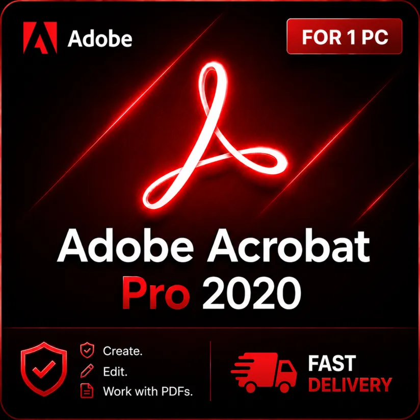 Adobe Acrobat Pro 2020 для 1 ПК — Мгновенная доставка