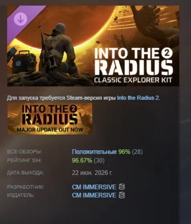 Into the Radius 2 - Classic Explorer Kit DLC АВТОДОСТАВКА STEAM РОССИЯ