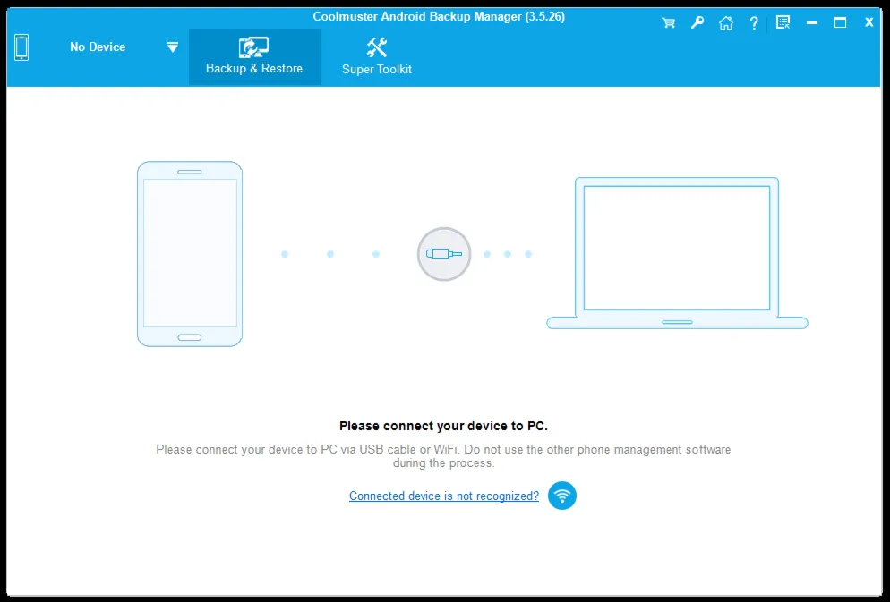 Coolmuster Android Backup Manager Аккаунт