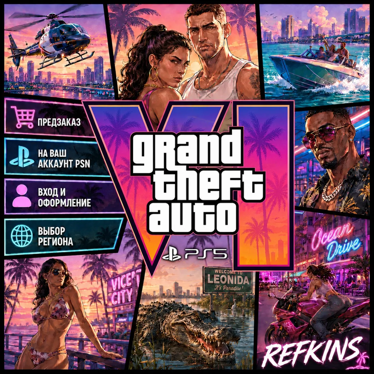 GTA 6 PS5 | ПРЕДЗАКАЗ ГТА 6 НА ВАШ АККАУНТ PSN | ТУРЦИЯ УКРАИНА ВЫБОР РЕГИОНА
